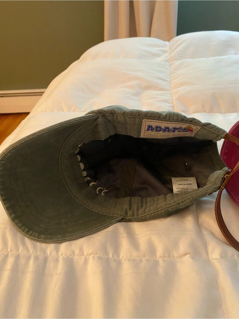 Moon Phase Olive Green Baseball Cap & Pink Baseball Cap - Set of 2